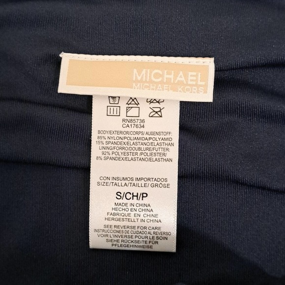 MICHAEL Michael Kors Classic Bikini Swim Bottom Navy - Picture 8 of 9